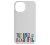 Weird is Beautiful! Retro Groovy Wavy Inspirational Fun Case for iPhone 14