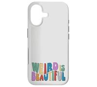 Weird is Beautiful! Retro Groovy Wavy Inspirational Fun Case for iPhone 17