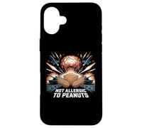 Weird Meme Not Allergic To Peanut Cursed Peanut Butter Case for iPhone 16 Plus