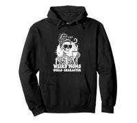 Weird Moms Build Character Funnw Pullover Hoodie