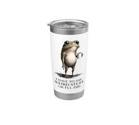 Weird Stuff Frog Coffee Humor Stainless Steel Insulated Tumbler