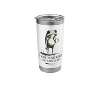 Weird Stuff Frog Retro Coffee Loading Graphic Stainless Steel Insulated Tumbler