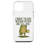Weird Stuff Frog Retro Coffee Meme Graphic Case for iPhone 12 mini