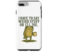 Weird Stuff Frog Retro Coffee Meme Graphic Case for iPhone 7 Plus/8 Plus