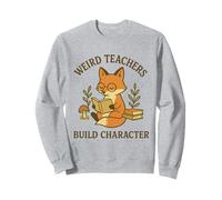 Weird Teachers Build Character - Inspire Students Cute Fox Sweatshirt
