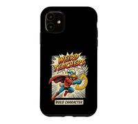 Weird Teachers Build Character Superhero Duck Comic Book Case for iPhone 11