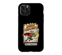 Weird Teachers Build Character Superhero Duck Comic Book Case for iPhone 11 Pro