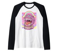 Weirdcore Aesthetic Kawaii Fish Eyeballs Raglan Baseball Tee