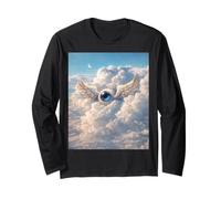 Weirdcore Angel Winged Eye Liminal Space Dreamcore Long Sleeve T-Shirt