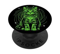 Weirdcore Cat Grunge Alt Harakuju Trippy Creepy Horror Goth PopSockets Adhesive PopGrip