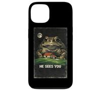 Weirdcore Giant Toad He Sees You Meme Cursed Image Case for iPhone 13
