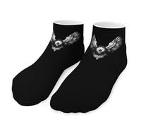Weirdcore Halloween Eyeball Wings Womens No Show Socks Athletic Low Cut Ankle Socks Mini Crew Sock