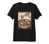 Weirdcore Ramen Noodle Bowl Japanese Horror Asian Food Premium T-Shirt