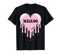 Weirdo Dripping Heart Pastel Goth Emo Punk Aesthetic T-Shirt