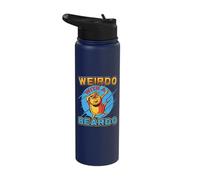 Weirdo with A Beardo - Funny Bearded Dragon Stainless Steel Insulated Water Bottle