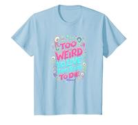 Weirds Quote: Too Weird to Live, Too Rare to Die T-Shirt, Kids, Baby Blue, 4 Years