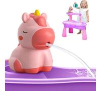 weirtoya Water Table Pump for Toddlers, Unicorn Toys Battery Powered Pump for Water Table Cordless Work Splash Toys Kids Toddler Summer Outddor Toys