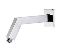 Weirun Bathroom All Brass 172mm Square Shower Arm with Flange Wall Mount,Chrome