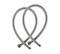 Weirun Monobloc Mixer Tap Connector M10 x 1500mm 1/2 BSP Flexible Hose Pipe Tap Tails for MonoBlock Basin Kitchen Sink Taps, 2 Pcs