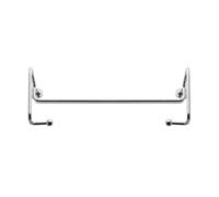 Weis Paper Towel Rail, Metal, Silver, 9 x 9 x 28 cm