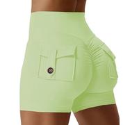 WEISANGMI Gym Shorts for Women Scrunch Bums Butt Lifting Booty Workou Yoga Cargo Shorts Tummy Control Cycling Shorts