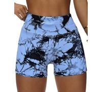 WEISANGMI Gym Shorts for Women Seamless Scrunch Butt Lifting Yoga Booty Workout Shorts 4.5" Tummy Control Cycling Short