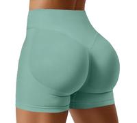 WEISANGMI Gym Shorts for Women Seamless Scrunch Butt Lifting Yoga Booty Workout Shorts 4.5" Tummy Control Cycling Short