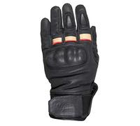 WEISE Detroit Full Grain Leather TPU Knuckle Armour Motorcycle Glove (Black, S)