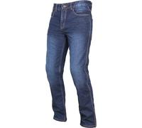 WEISE Gator Indigo Blue AAA Certified Aramid Fibre Lined Armoured Denim Motorcycle Jeans (UK, Waist, 38, Regular, Regular, Blue)