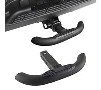 WeiSen Towing Hitch Step for 2" Hitch Receivers Rear Bumper Guard Protector Hitch Step Black Heavy Duty Steel Compatible with Chevy (Chevrolet), Ford, Toyota, GMC, Dodge RAM, Jeep