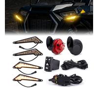 WeiSen UTV Turn Signal Kit with Dual 115dB UTV Horns & 4-in-1 Rocker Switch