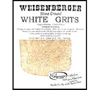Weisenberger Stone Ground White Grains - Authentic Old Fashioned Southern Style Corn Grains - Local Kentucky Proud Product - Non GMO Ground Cornmeal Grains - White, 2lb
