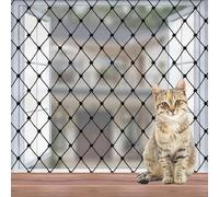 WEISGJA Cat Balcony Netting, Large Cat Net Pet Anti-Fall Safety Netting,Tear-Resistant, Thickened Nylon Dogs Cats Climbing Net, Pet Mesh Fence for Balcony, Stair, Window, Outdoors (10x13.2ft)