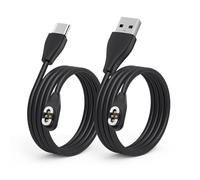 weishan 2-Pack Charging Cable for Shokz OpenSwim Pro Bone Conduction Headphone - USB and USB C to Magnetic Charger Cords for Aftershokz S710 Headset, 3.3ft