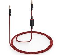 weishan A40 Cord Replacement for Astro A10 A40 TR Gaming Headsets, 3.5mm(1/8") Red Audio Cable with Inline Mic Mute Switch for PS5 PS4 Xbox, 6ft Long