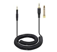 weishan ATH-M50x Cable Coiled Aux Cord Replacement for Audio Technica M40x M70x Wired Headphones, 2.5mm to 3.5mm(1/8") Extension Wire with 6.35mm(1/4") Adapter, 14ft