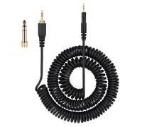 weishan Coiled Audio Cable Replacement for Audio-Technica ATH-M50X, ATH-M40X, ATH-M70X Gaming Headphones, 2.5mm to 3.5mm Extension Aux Cord Wire 5ft to 16ft, Gold