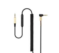 weishan QC35 Coiled Audio Cable Compatible with Bose 700 QuietComfort Ultra/45/35 II/35/25 On-Ear 2/OE2i Soundtrue/Soundlink, in-line Mic Control Headphone Cord, 8ft