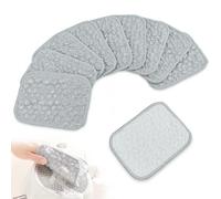 Weishuo 10 Pack Kitchen Dish Sponges Bamboo Fiber Reusable Washing Up Sponge Absorbent Cleaning Scouring Pad Non-Scratch Scourers Scrub Sponge for Dishes, Pots and Pans