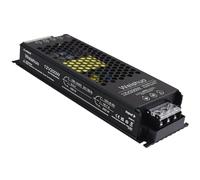 Weishuo LED Driver 12V 200W 16.7A LED Transformer IP20 AC 220V to DC 12 Volt Constant Voltage Slim Switching Power Supply for LED Strip Lights LED Bulbs and Indoor Lamps, Black