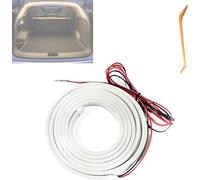 WEISIPU 2/4m Car Trunk LED Light Strip for Boot LED Tail Brake Turn Signal Lights Flow Type, Cool Car Rear Decoration Tailgate Accessories for SUV Trailers (Warm white, 4m)