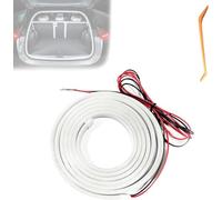 WEISIPU 2/4m Car Trunk LED Light Strip for Boot LED Tail Brake Turn Signal Lights Flow Type, Cool Car Rear Decoration Tailgate Accessories for SUV Trailers (White, 2m)