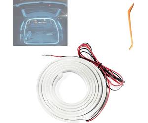 WEISIPU 2/4m Car Trunk LED Light Strip for Boot LED Tail Brake Turn Signal Lights Flow Type, Cool Car Rear Decoration Tailgate Accessories for SUV Trailers (Blue, 4m)