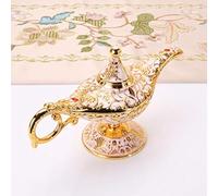WEISIPU Aladdin Magic Genie Lamps - Classic Vintage Collectible Lamp for Home Decor, Parties, Halloween, and Birthdays (White)