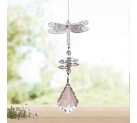 WEISIPU Crystal Suncatcher Prism - Dragonfly Suncatchers for Windows Hanging Rainbow Maker for Windows, Christmas Tree Decor, Gifts (Clear)