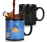 WEISIPU Solar System Colour Changing Mug, 12 oz Magic Mug, Thermal Coating, Star System Coffee Mug, Colour Changing Ceramic Mug, Funny Mug for Men, Women, Friends, Birthday, Halloween