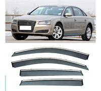 WEISLA 4 Pieces Car Wind Deflectors for Audi A8L 2010-2017, Window Door Weather Wind Deflector, Rain Deflector Stick-On Deflectors
