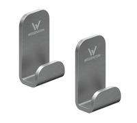WEISSENSTEIN, Hand Towel Hook, Rustproof Stainless Steel, Non Drill, 1 Hook 2 Pieces