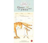 Weißt du eigentlich, wie lieb ich dich hab? Planer für zwei 2027: Liebevoll illustrierter Wand-Kalender mit 2 Spalten. Paarkalender 2027. Wand-Terminkalender. 16 x 35 cm.