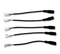 weisuan-Tuodi COB LED Strip Quick Click Connector Cable with DC Female Input 2-Pin 5/8/10MM PCB Board Free Soldering Easy Connetor for Sigle Color COB LED Strip (for 5mm PCB)